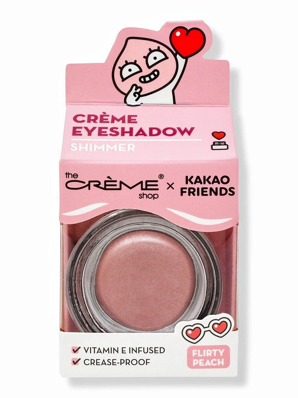 the Crème Shop Crème Eyeshadow Shimmer Flirty Peach Pink NWT